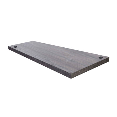 Plateau de table Relic - Mélamine PVC auto-rebord - avec 2 chargeurs sans fil à paquet plat + USB-A et USB-C - installé