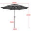 324cm Tilt Market Parasol-122558129
