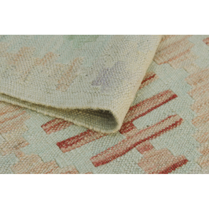 Sun Faded Flatweave Rosetta Rust Runner