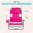 Ostrich The Heavy-Duty Backpacker Portable Reclining Beach Camping Chair, Pink-1096019677