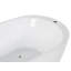 Potvin 1700mm x 800mm Whirlpool Acrylic Bathtub