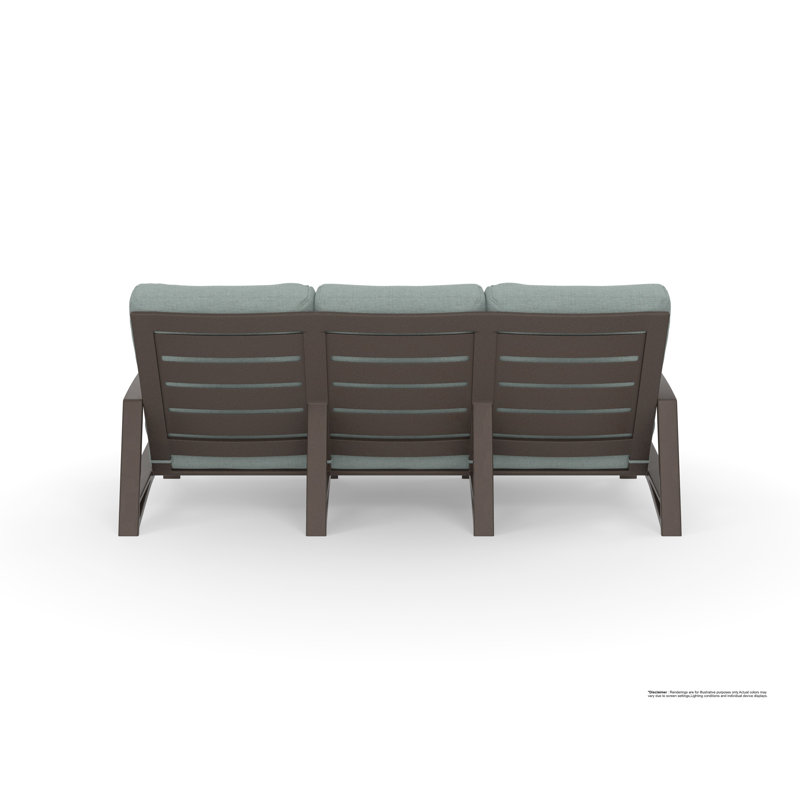 Arc Outdoor 3 - Seat Patio Sofa, Namibia Grey, Copper Creek