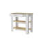 Brooklyn 40 Kitchen Island, Two Shelves, One  Drawer