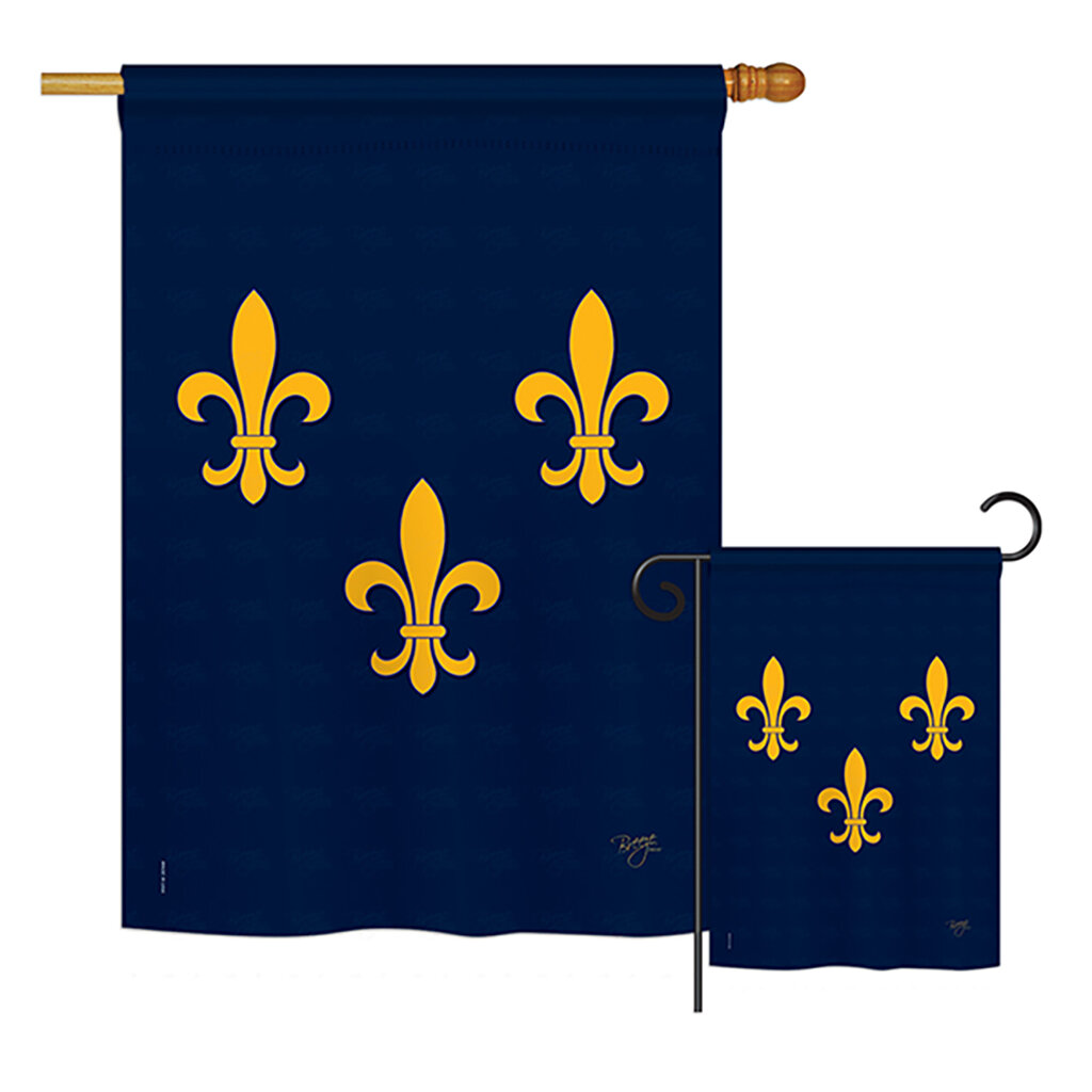 French Fleur de Lis 4 x 6 Flag. Box of 12 flags