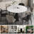 Extendable Dining Table With Sintered Stone Tabletop-124423938