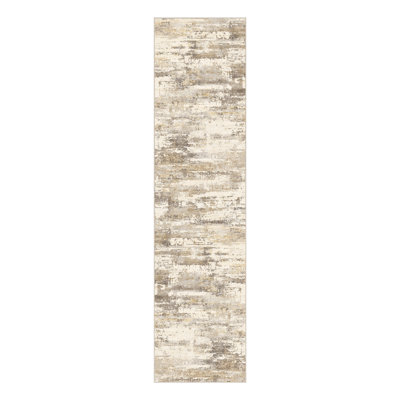 Sarah Modern Abstract Machine Washable Area Rug with Non-Slip Backing
