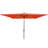 Rectangular Outdoor Umbrella With 26 Solar And Push Button Tilt Function Lights Windproof Design