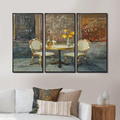 " French Cafe " 3 - Pieces