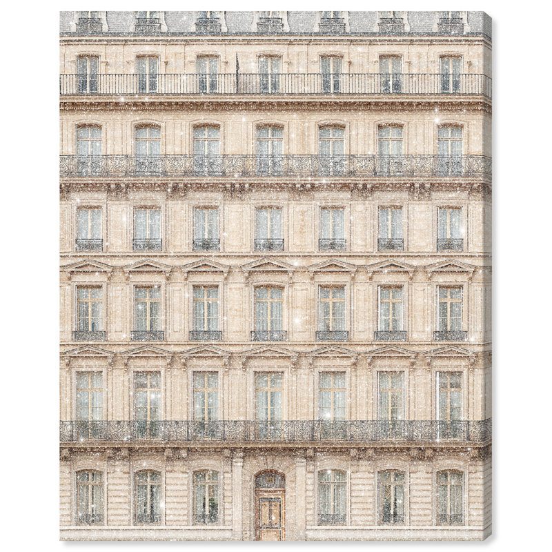 Sculpted Facade Architecture Canvas Print by Oliver Gal, Black Frame, 16 x 20, 16"H x 20"W, Gallery Wrapped