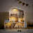 Wooden Doll House with 29 Pieces of Furniture and Enchanting Illumination