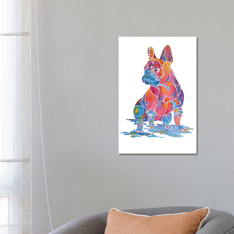 French Bulldog Louise by Jo Lynch - Wrapped Canvas Gallery-Wrapped Canvas Giclée, 66.04 cm H x 45.72 cm W x 3.175 cm D