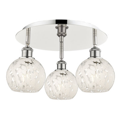 Benten Glass Semi Flush Mount