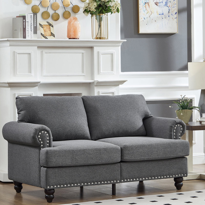 Canapé en tissu Classic Design, Gris