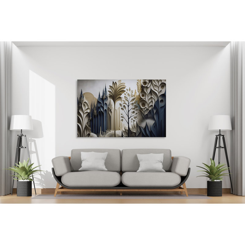 Paper Forest, 20" H x 30" W