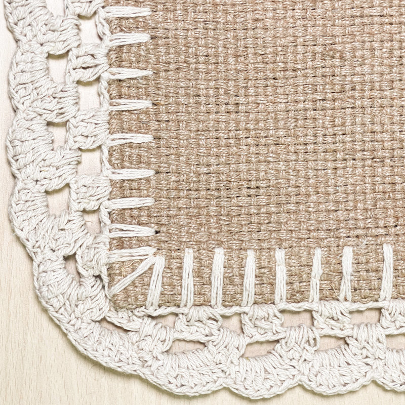 Jute Crochet Table Runner