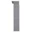 Lit escamotable double gris avec tablettes et lumières DEL-597911860