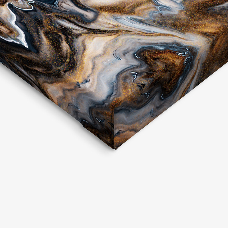 Copper and Blues Abstract