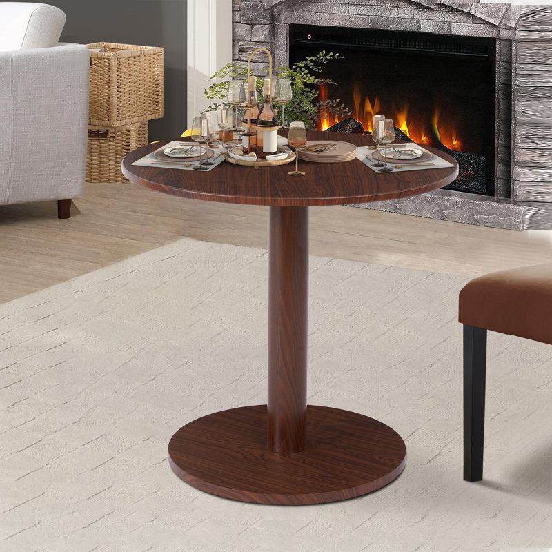 Table de salle à manger Haben, Noyer, H 29,52 po x L 31,49 po x l 31,49 po
