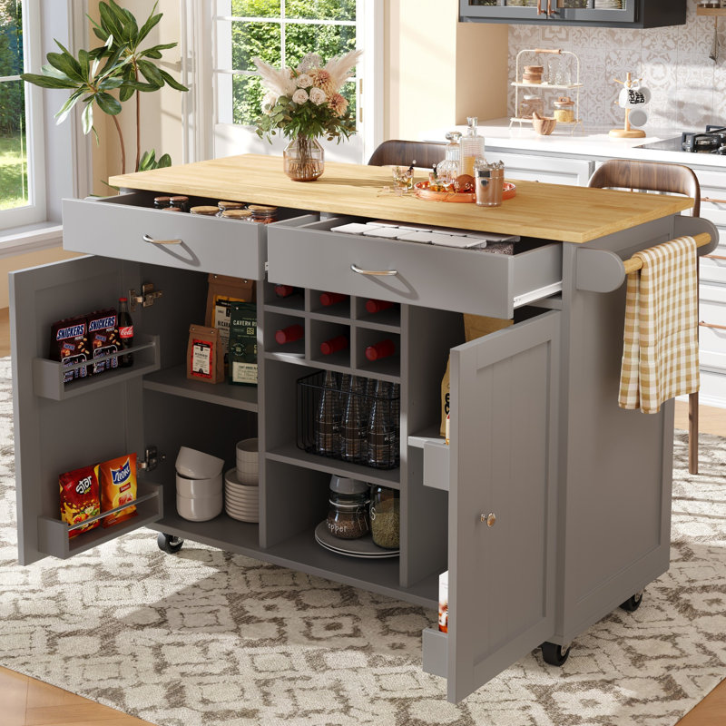 Wood Kitchen Island
