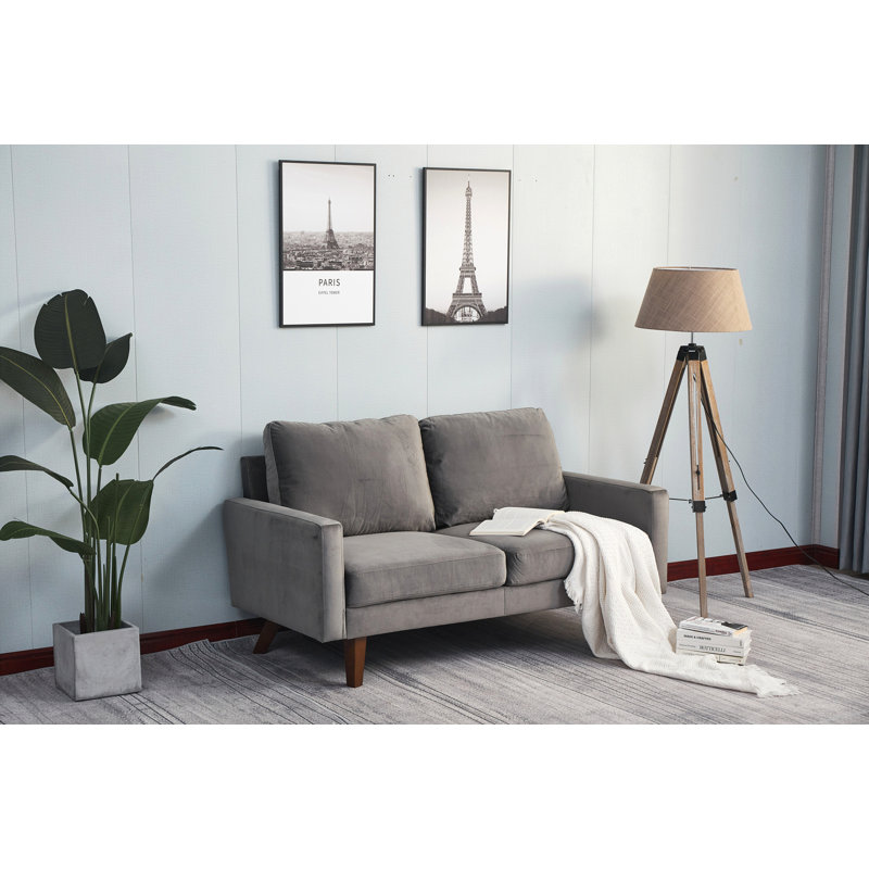 Causeuse, gris, Gris, Noir