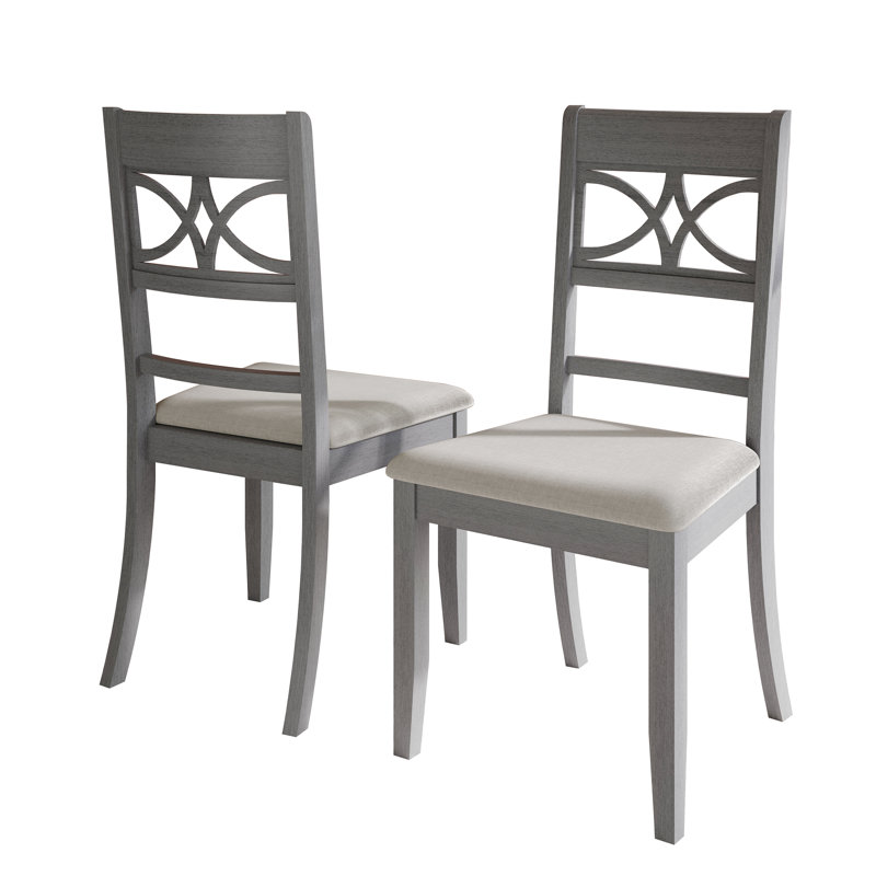 Ocossio Upholstered Parsons Chair, Gray
