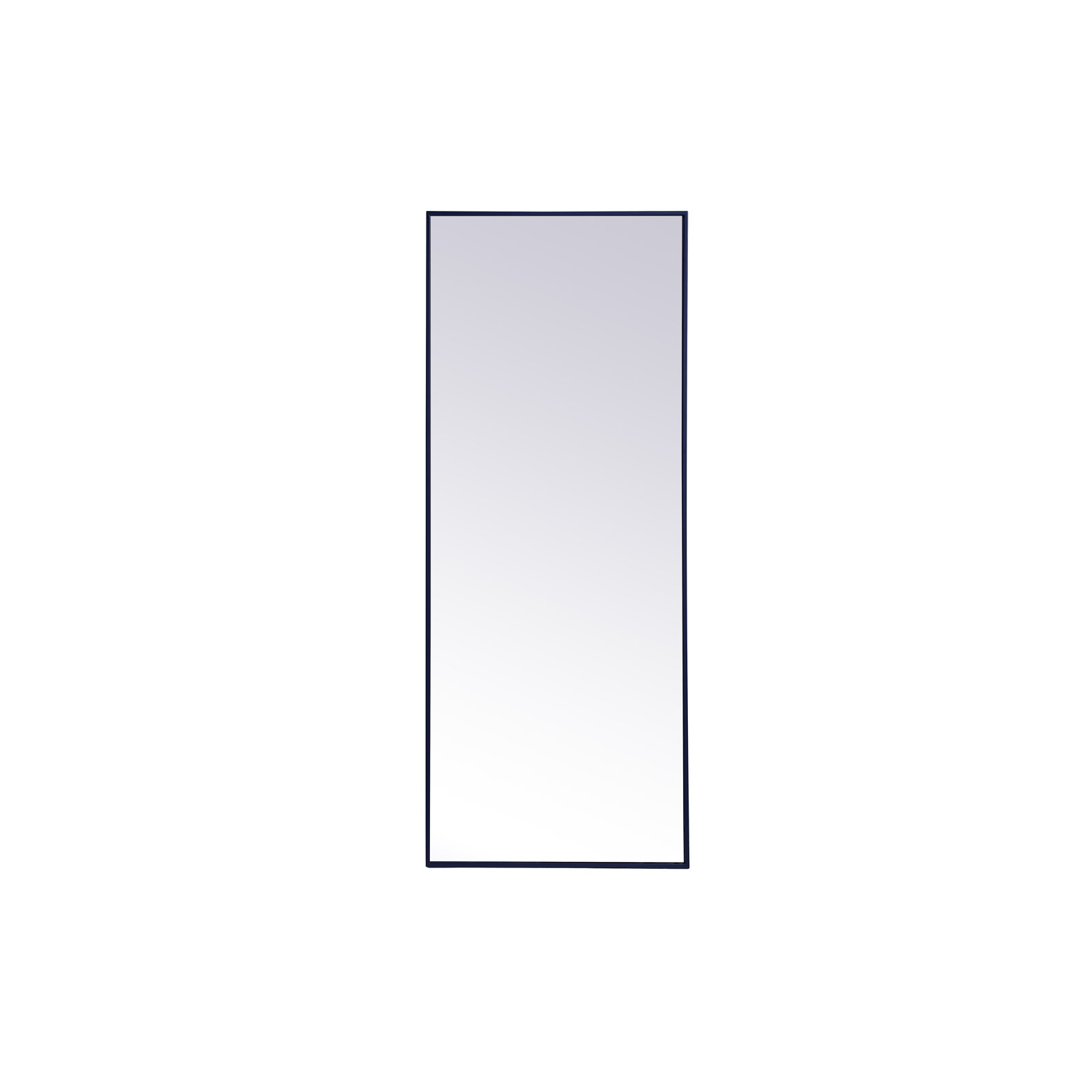 Sabine Metal Rectangle Wall Mirror, 60" x 24", Blue