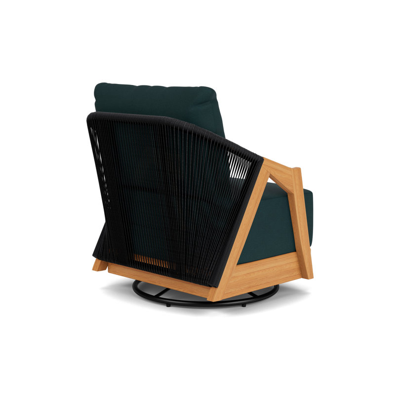 Alpine Outdoor Teak Swivel Armchair, Sandberg Lagoon