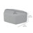 Upholstered Petal Ottoman 12" Height-101545403