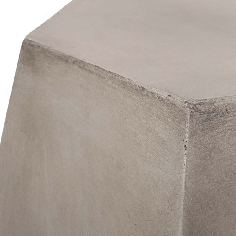 Table d'appoint moderne d'extérieur en béton léger