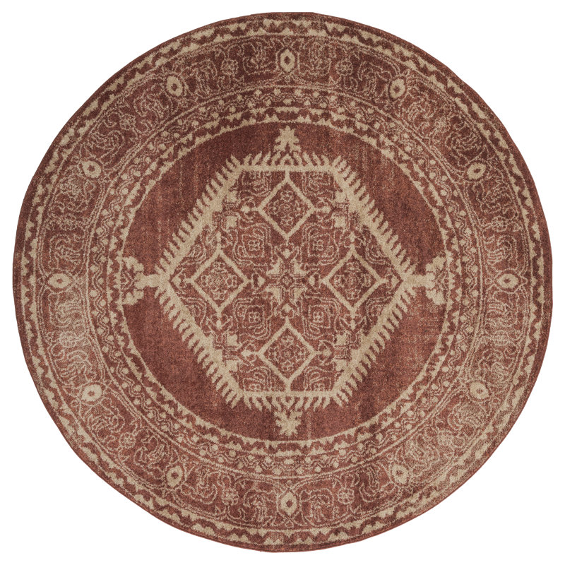 Hicklin Oriental Indoor Rug, Round 7'10"