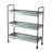 35X12.5X40" Homestead Galvanized Shelf Display 3-Tier