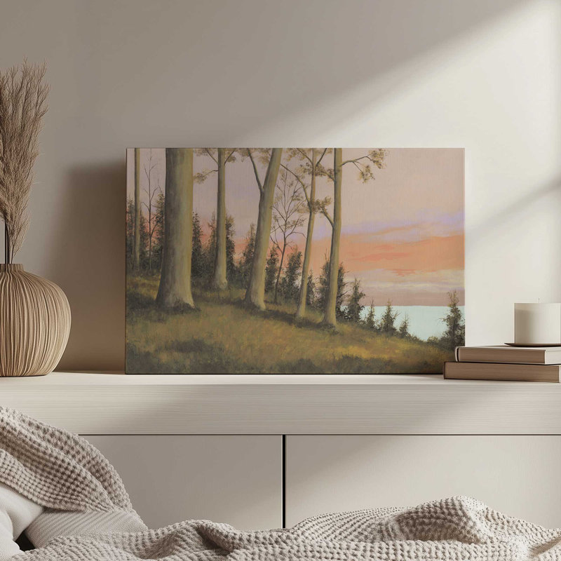 « Remote Lakeshore II » de Michael Willett – Reproduction sur toile, H 36 po x l 48 po, Toile tendue, Ne s’applique pas