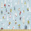 Domingo Ski Resort with Human on Snow Fabric