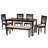 6 - Person Four Leg Dining Set-699082423-699082422