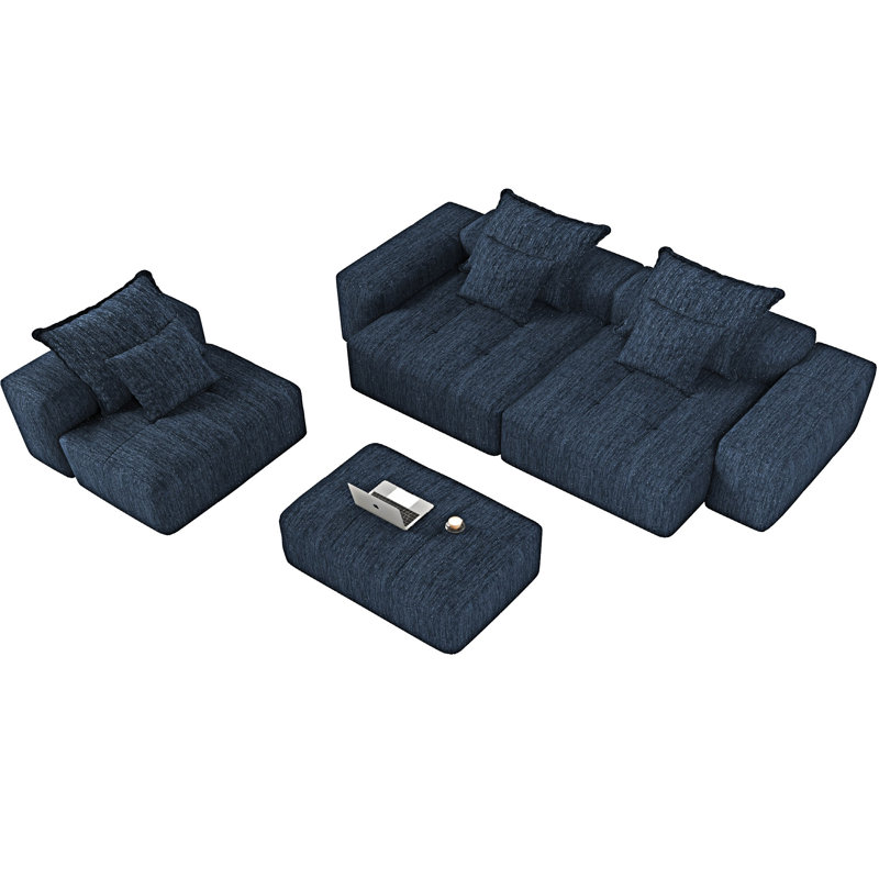 Canapé modulaire, Bleu