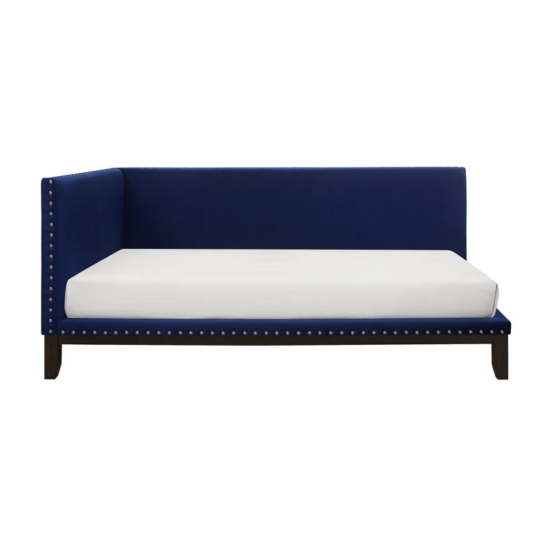 Lit de jour simple Trulee, Bleu marine saphir