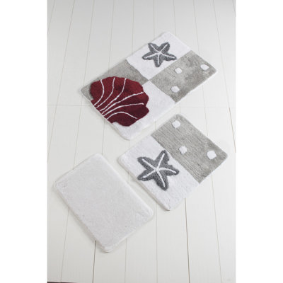 Ensemble de tapis de bain luxueux en acrylique (3 pièces), antibactérien antidérapant | Comprend 15,7 x 23,6 po, 19,7 x 23,6 po, 23,6 x 39,4 po | 100% acrylique, hauteur des poils: 0,7 à 1,2 po | Lavable à la machine, doux et confortable pour votre salle de bain