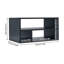 Black 3-Tier Desktop Printer Stand, Density Paper Storage Organizer Rack 45×27×23.6cm for Office Desk