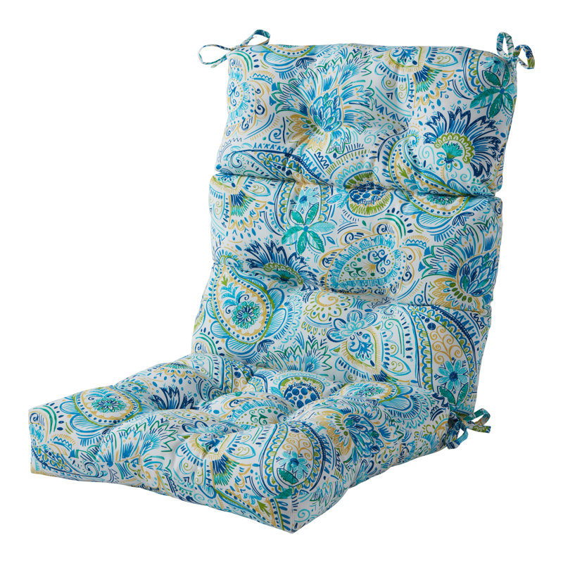 Lester Outdoor High Back Chair Cushion, 1, Baltic
