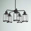 Lustre classique à 5 lumières de style bougie Leyden