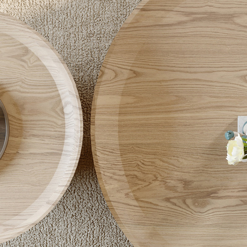 Table basse luxueuse Log Wind, H 11,81 po x L 31,49 po x l 31,49 po