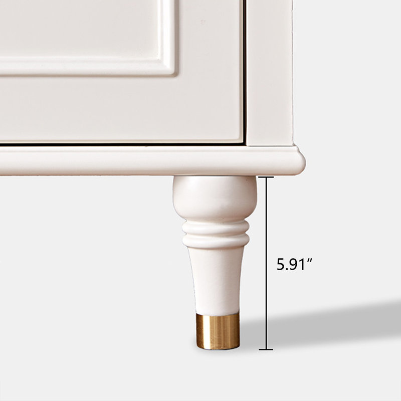 Banc de rangement blanc en bois manufacturé