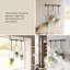 Ensemble de 3 jardinières suspendues Triflora, pour jardin d'intérieur, blanc / noir