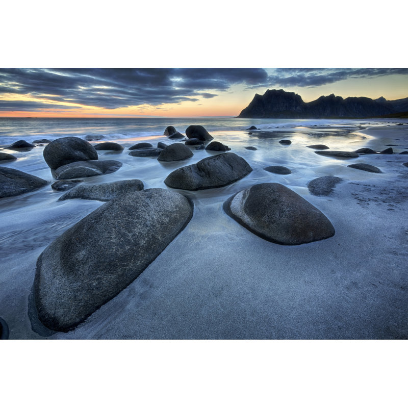 Uttakleiv Beach by Tunart - Wrapped Canvas Print, 81cm H x 122cm W