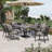 Stainless Steel Outdoor Dining Armchair with Cushions-690841990
