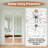 1 Lite Mirrored Glass White Primed Solid Core Sliding Closet Door With Hardware-118502377
