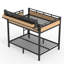 Lit superposé double au-dessus de double avec tablettes de rangement, ports USB et lumières DEL Pegwise-130024869-130024871