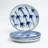 Hand Painted Blue White Appetizer Plates, Assorted Set Of 4