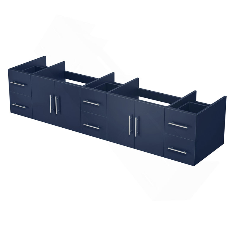 Meuble-lavabo double bleu marine 84 po X P 22 po D, Marine