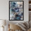 «Blue and Flowers Bouquet interprétation», impressions sur toile
